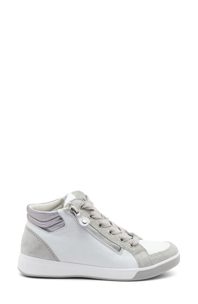 Ara Rei Sneaker In White Leather