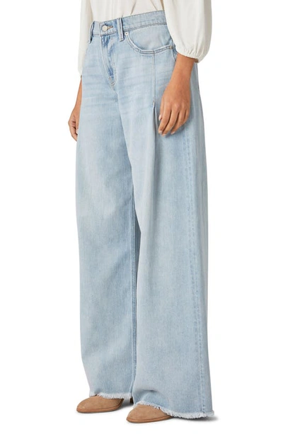 Lucky Brand Palazzo Pleated High Waist Wide Leg Jeans In Dreamland