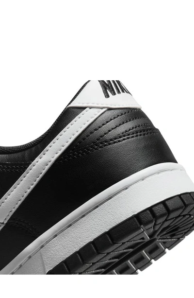 Shop Nike Dunk Low Retro Basketball Shoe In Black/ White/ Black/ White