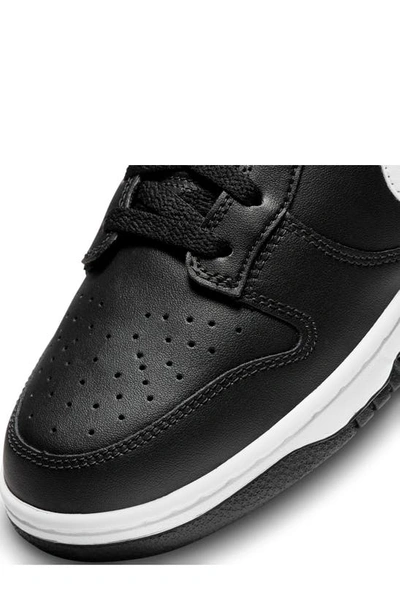 Shop Nike Dunk Low Retro Basketball Shoe In Black/ White/ Black/ White