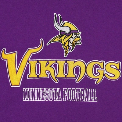 Shop The Wild Collective Purple Minnesota Vikings Vintage V-neck Pullover Sweatshirt