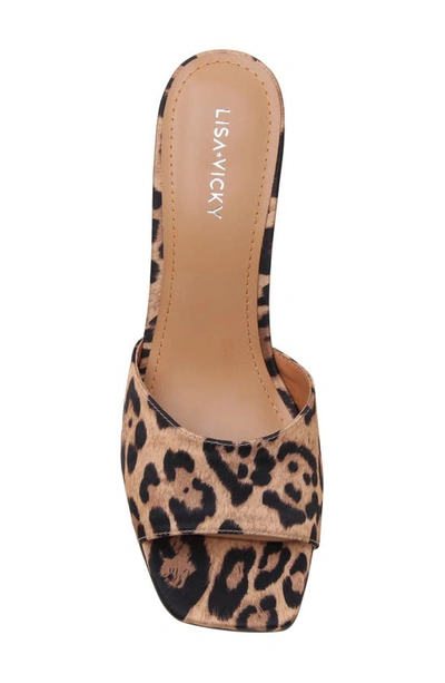 Shop Lisa Vicky Adore Wedge Sandal In Leopard Fabric