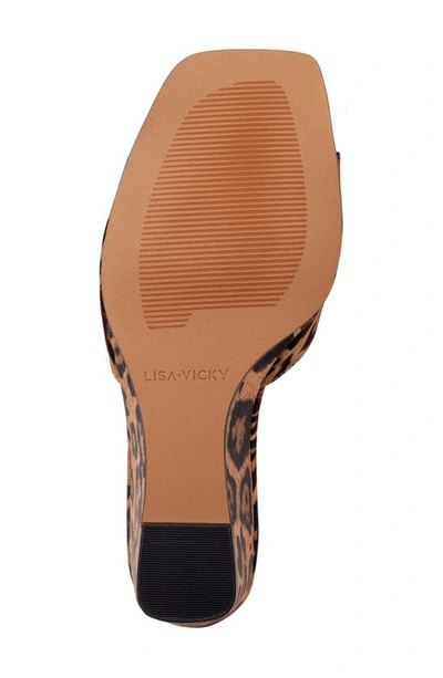 Shop Lisa Vicky Adore Wedge Sandal In Leopard Fabric