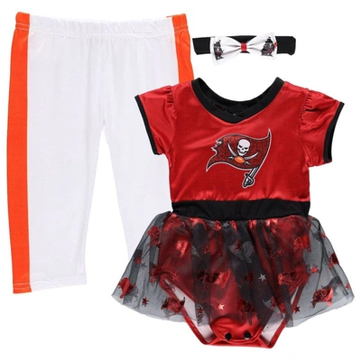 Shop Jerry Leigh Infant Red/white Tampa Bay Buccaneers Tailgate Tutu Game Day Costume Set