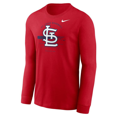 Shop Nike Red St. Louis Cardinals Over Arch Performance Long Sleeve T-shirt