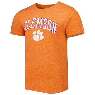 Shop League Collegiate Wear Heather Orange Clemson Tigers 1965 Arch Victory Falls Tri-blend T-shirt