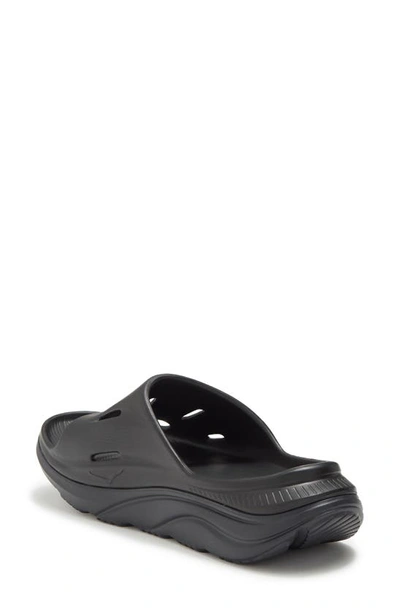 Shop Hoka Kids' Ora Recovery Slide In Black