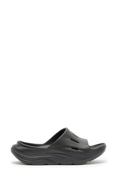 Shop Hoka Kids' Ora Recovery Slide In Black