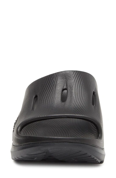 Shop Hoka Kids' Ora Recovery Slide In Black