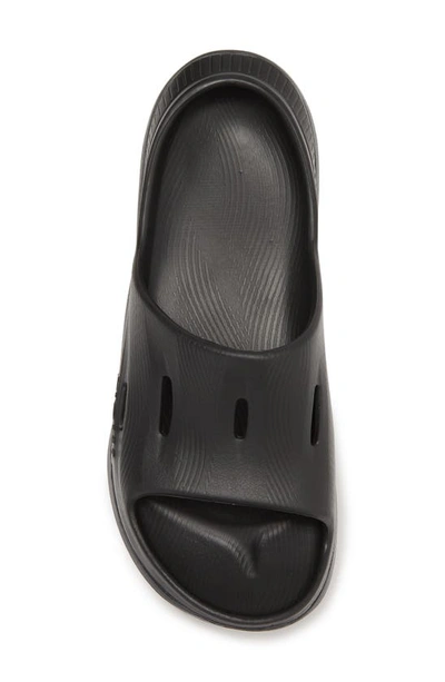 Shop Hoka Kids' Ora Recovery Slide In Black