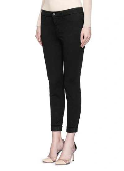 Shop J Brand 'anja' Luxe Sateen Cropped Pants