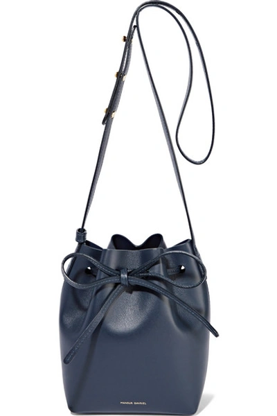 Shop Mansur Gavriel Mini Mini Leather Bucket Bag