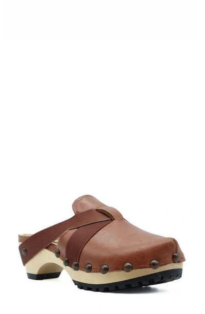 Shop Jax And Bard Beatrice Clog In Saddle Brown