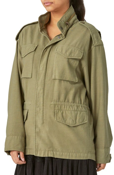 Shop Lucky Brand Four Pocket Military Jacket In Olive
