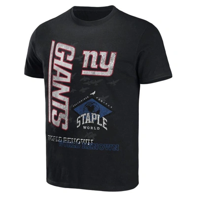 Shop Staple Nfl X  Black New York Giants World Renowned T-shirt