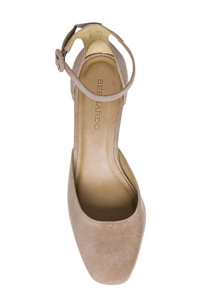 Shop Bernardo Footwear Remy Block Heel Pump In Beige