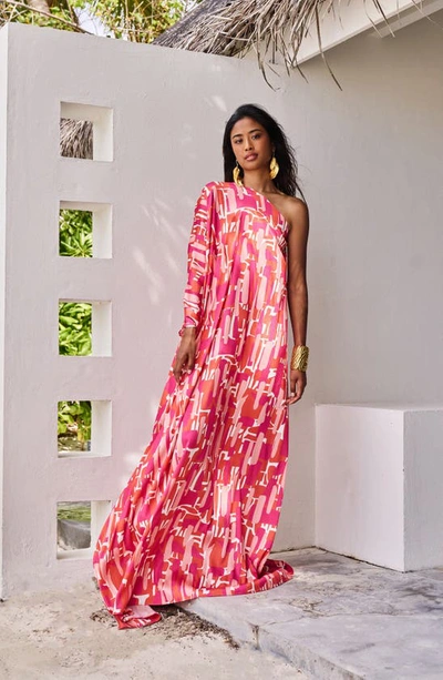 Diarrablu Satu One-shoulder Dress In Pink