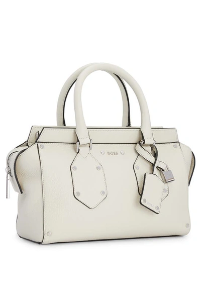 Shop Hugo Boss Small Ivy Tote In Open White
