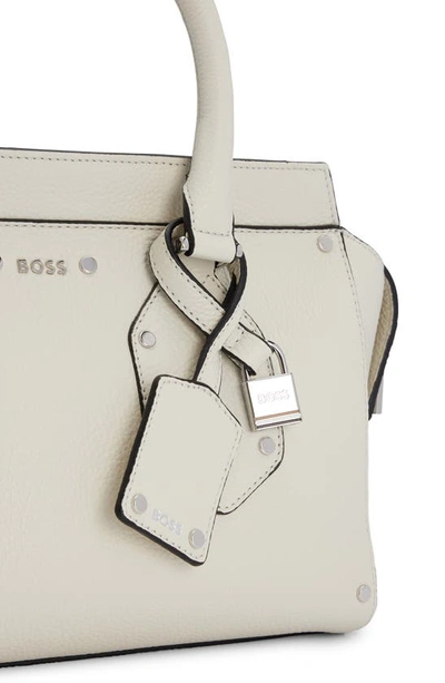 Shop Hugo Boss Small Ivy Tote In Open White