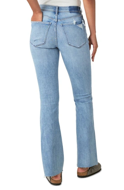 Lucky Brand Stevie Raw Hem High Waist Flare Jeans In Cabana
