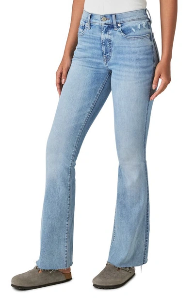 Lucky Brand Stevie Raw Hem High Waist Flare Jeans In Cabana