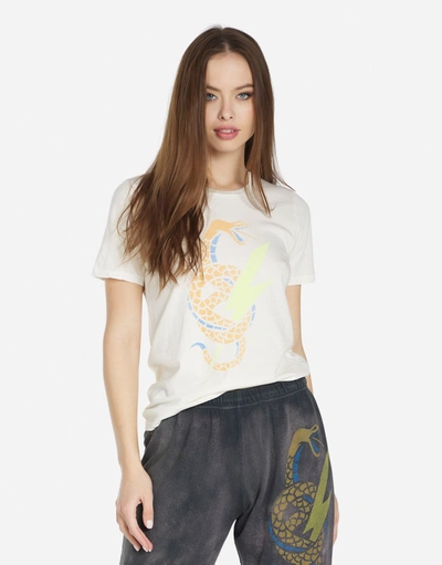 Shop Lauren Moshi Croft Lightning Snake In Milk
