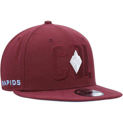 Shop New Era Burgundy Colorado Rapids Kick Off 9fifty Snapback Hat