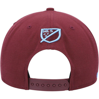 Shop New Era Burgundy Colorado Rapids Kick Off 9fifty Snapback Hat