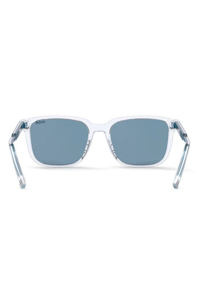Shop Dior In S1i 53mm Square Sunglasses In Crystal / Blue Mirror