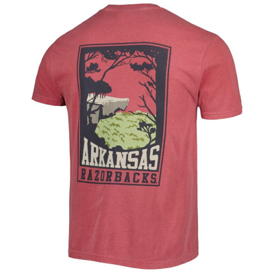 Shop Image One Crimson Arkansas Razorbacks Hyperlocal Tree T-shirt