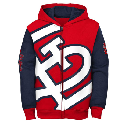 Outerstuff Kids' Youth Red St. Louis Cardinals Poster Board Full-zip Hoodie