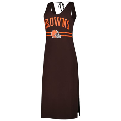 Shop G-iii 4her By Carl Banks Brown Cleveland Browns Training V-neck Maxi Dress