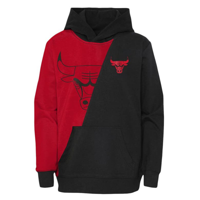 Shop Outerstuff Preschool Red/black Chicago Bulls Unrivaled Split Pullover Hoodie