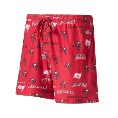 Shop Concepts Sport Red Tampa Bay Buccaneers Breakthrough Jam Allover Print Knit Shorts