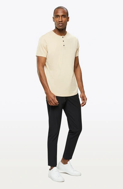 Shop Cuts Trim Fit Short Sleeve Henley In Sandstone