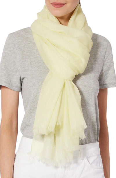 Shop Vince Lightweight Cashmere Scarf In Pomelo