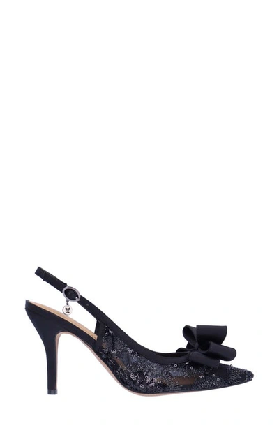 J. Reneé Delori Slingback Pointed Toe Pump In Black
