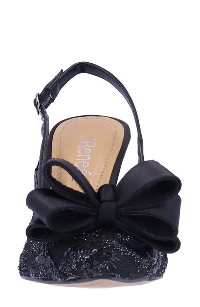 J. Reneé Delori Slingback Pointed Toe Pump In Black