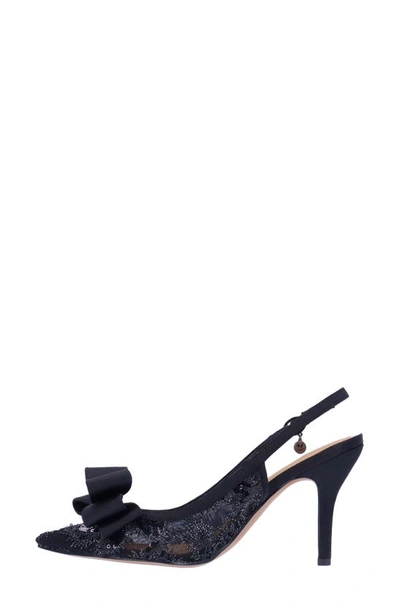 J. Reneé Delori Slingback Pointed Toe Pump In Black