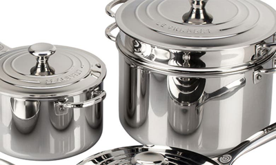 Shop Le Creuset Stainless Steel Cookware 10-piece Set