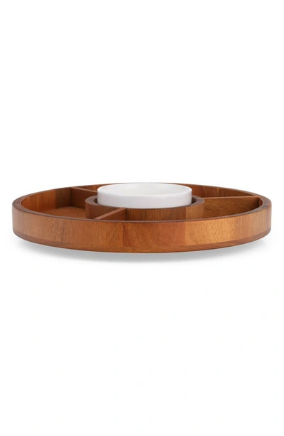 Nambe Nambé Duets Lazy Susan In Brown