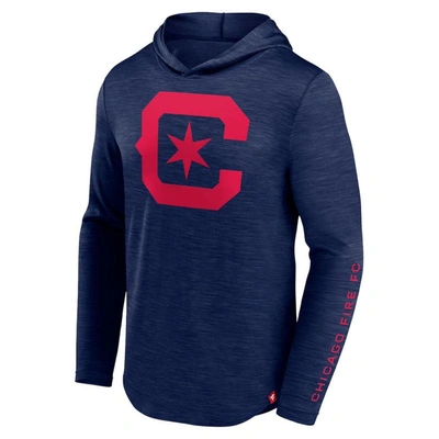Shop Fanatics Branded Navy Chicago Fire First Period Space-dye Pullover Hoodie