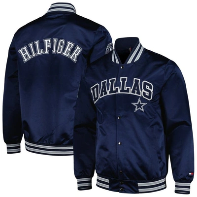 Men's Dallas Cowboys Navy/Tan Tommy Hilfiger Heritage Varsity Full