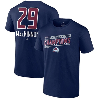 Fanatics Branded Nathan MacKinnon Colorado Avalanche Men's Breakaway Away  2022 Stanley Cup Champions Jersey - White