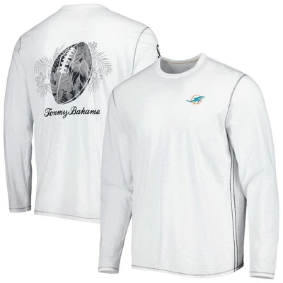 Shop Tommy Bahama White Miami Dolphins Laces Out Billboard Long Sleeve T-shirt