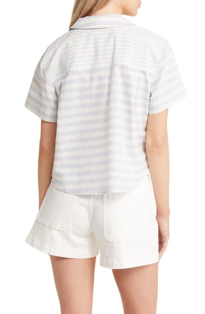 Madewell Short Sleeve Button-up Shirt In Weathered Sky