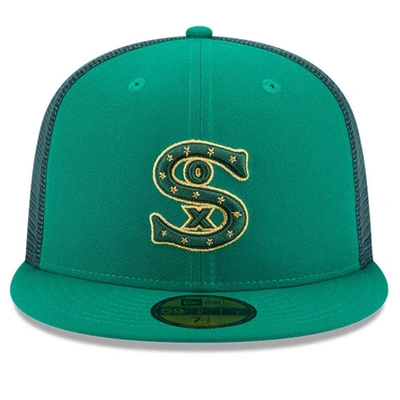 Men's Chicago White Sox New Era Green Logo 59FIFTY Fitted Hat