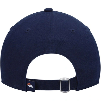 Shop New Era Navy Denver Broncos Collegiate 9twenty Adjustable Hat