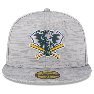 Oakland Athletics New Era 2023 Clubhouse 59FIFTY Fitted Hat - Gray