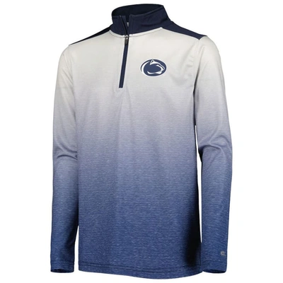 Shop Colosseum Youth  White/navy Penn State Nittany Lions Max Quarter-zip Jacket